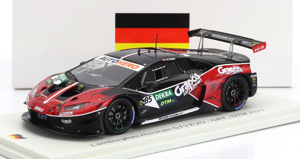 1:43 LAMBORGHINI Huracan Gt3 Evo №85 Grt Dtm Season (2022) Clemens Schmid, Red Black - SG872