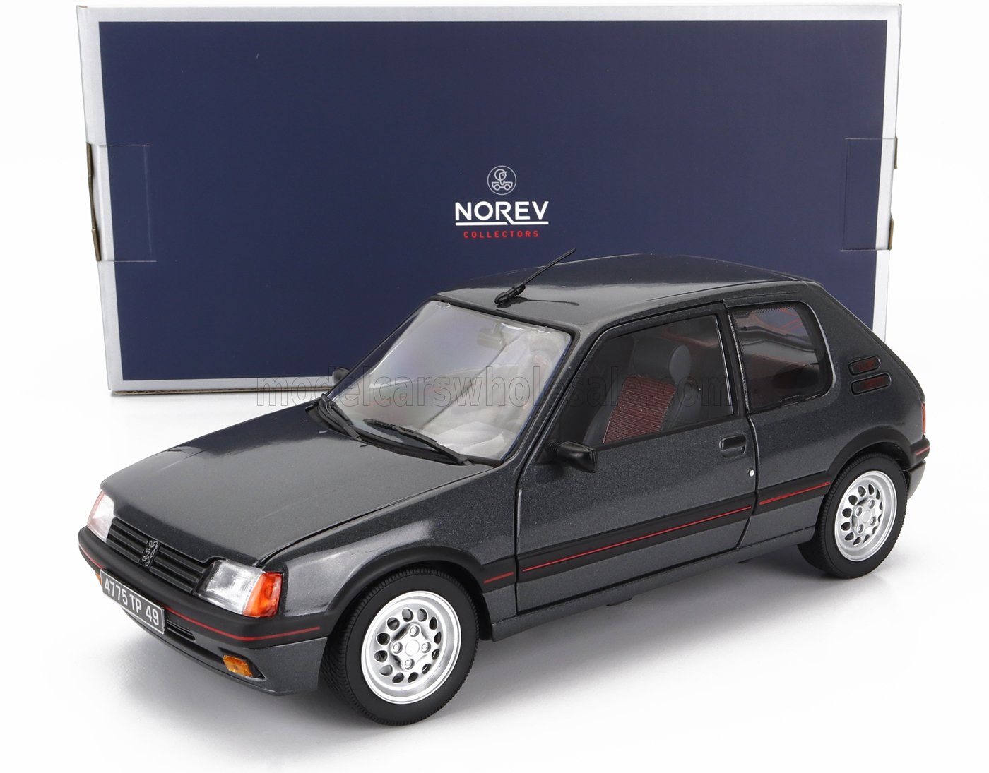 1:18 PEUGEOT 205 1.6 Gti (1988), Graphite Grey - 184845