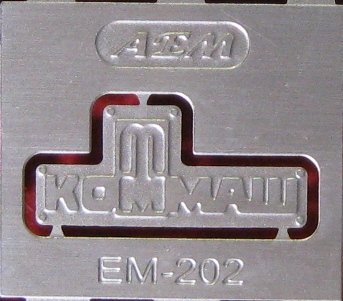 1:43 Фототравление Эмблема КОММАШ - EM-202