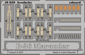 1:48 Фототравление для B-26 seatbelts - 49029