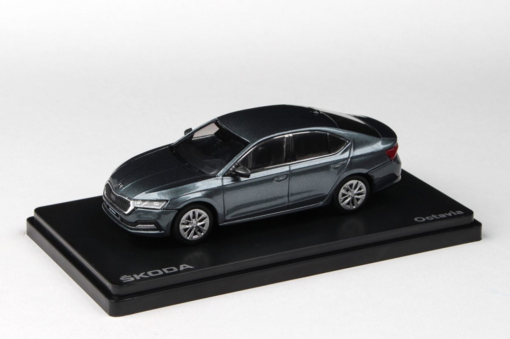 1:43 SKODA Octavia IV 2020 Šedá Quartz Metalíza - 036CS