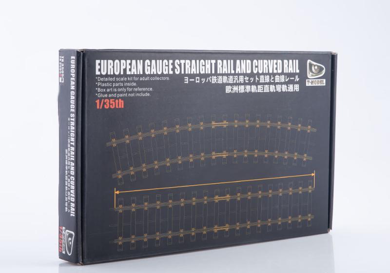1:35 Сборная модель European Gauge Straight Rail and Curved Rail - TK3505