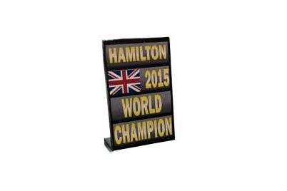 1:43 Информационное табло (пит-борд) World Champion Hamilton (2015) - CTLE43015