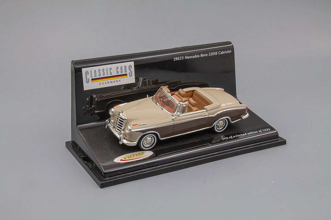 1:43 MERCEDES-BENZ 220SE Cabriolet, beige/brown - 28623