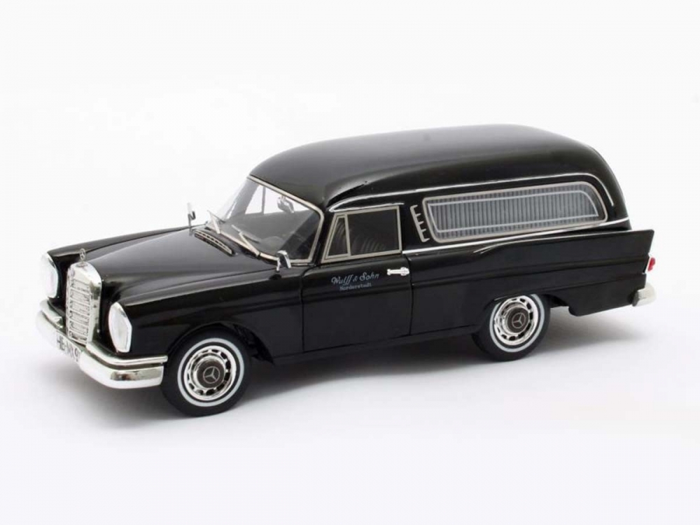 1:43 MERCEDES-BENZ 220SE (W111) Pollmann Hearse (катафалк) 1966 Black - MX41302-091