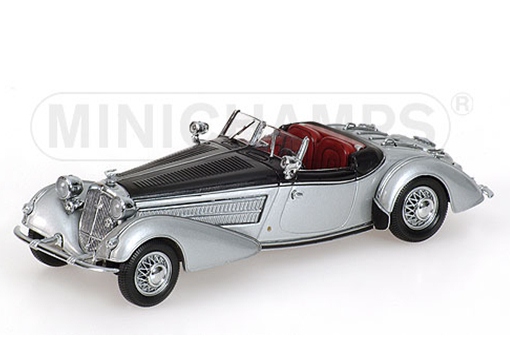 1:43 HORCH 855 Special Roadster, серебристый с черным - 436014204
