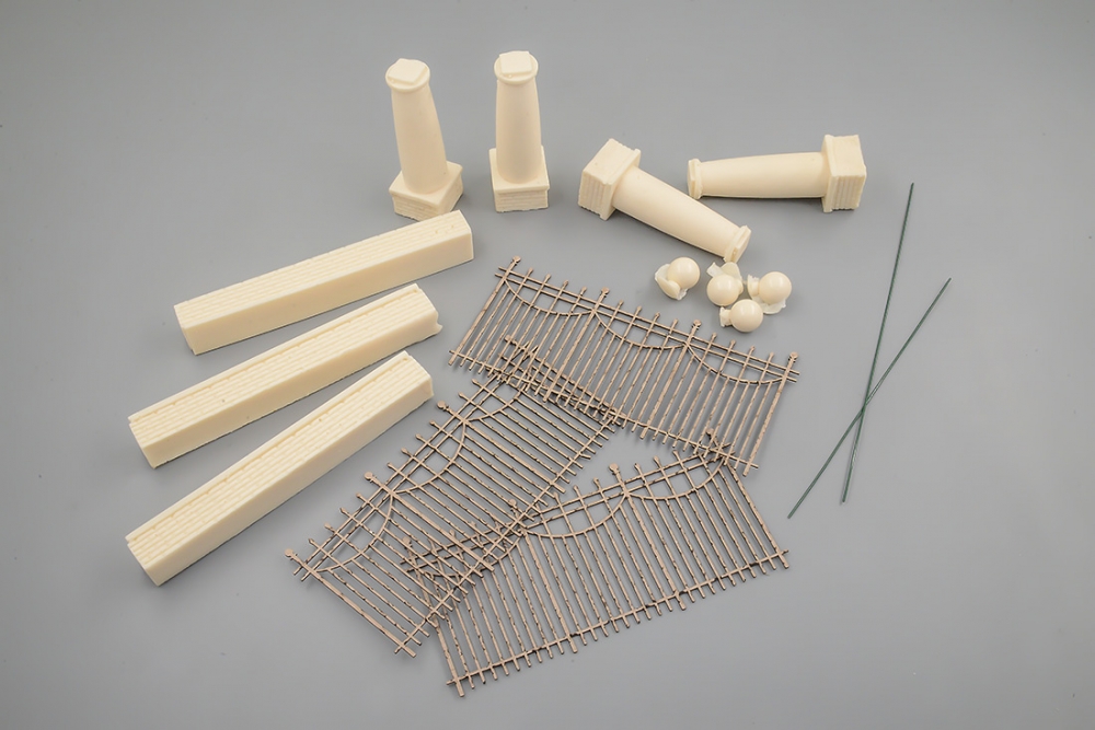 1:43 Ограда кованная (прямая), комплект для самостоятельной сборки - VV006