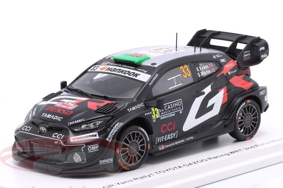 1:43 TOYOTA GR Yaris Rally1 №33 2nd Rallye Monte Carlo Elfyn Evans, Scott Martin (2025) - S6889