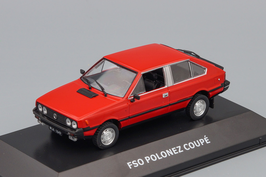 1:43 FSO Polonez coupe, Kultowe Legendy FSO 16, red - kulF016