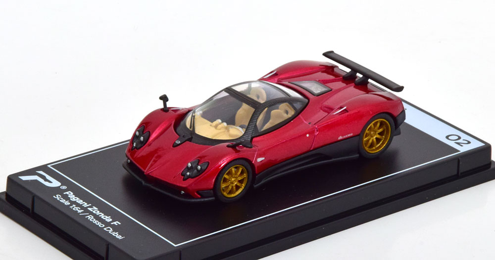 1:64 PAGANI Zonda F (2005), red metallic - No02