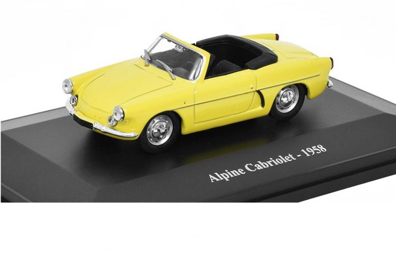 1:43 ALPINE Cabriolet A 106 (1958), серия Alpine and Renault Sportives 25, желтый - M9399-25