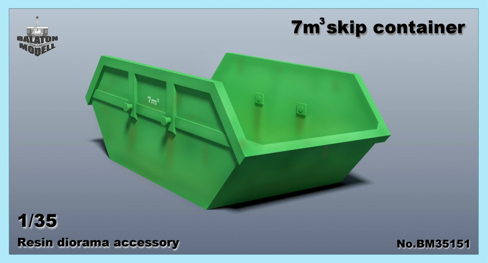 1:35 Сборная модель Контейнер / 7m³ skip container (BCC) - BM35151
