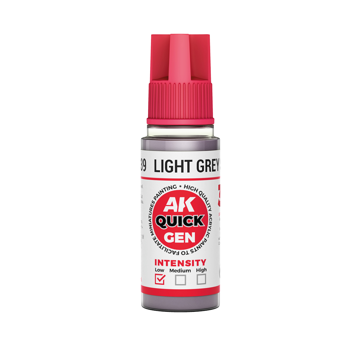 Краска акриловая QUICK GEN - Светлая серая тень / LIGHT GREY SHADOW, 18мл - AK17039