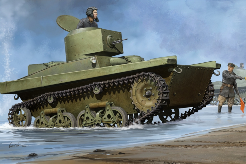 1:35 Сборная модель Танк Soviet T-37A Light Tank - 83819