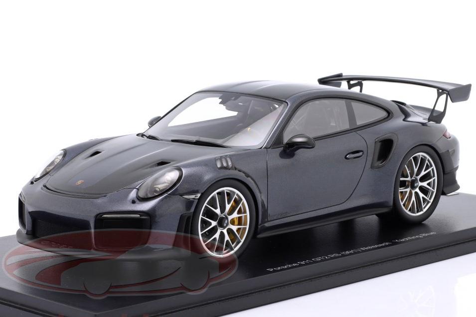 1:18 PORSCHE 911 (991) GT2 RS Weissach-Paket, yachting blue metallic - 18SP375