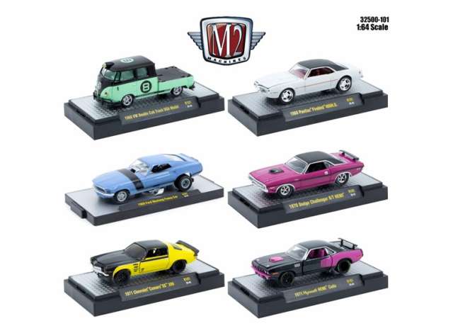1:64 M2 Machines Auto-Thentics, серия 101, набор из 6 моделей - 32500-101~6