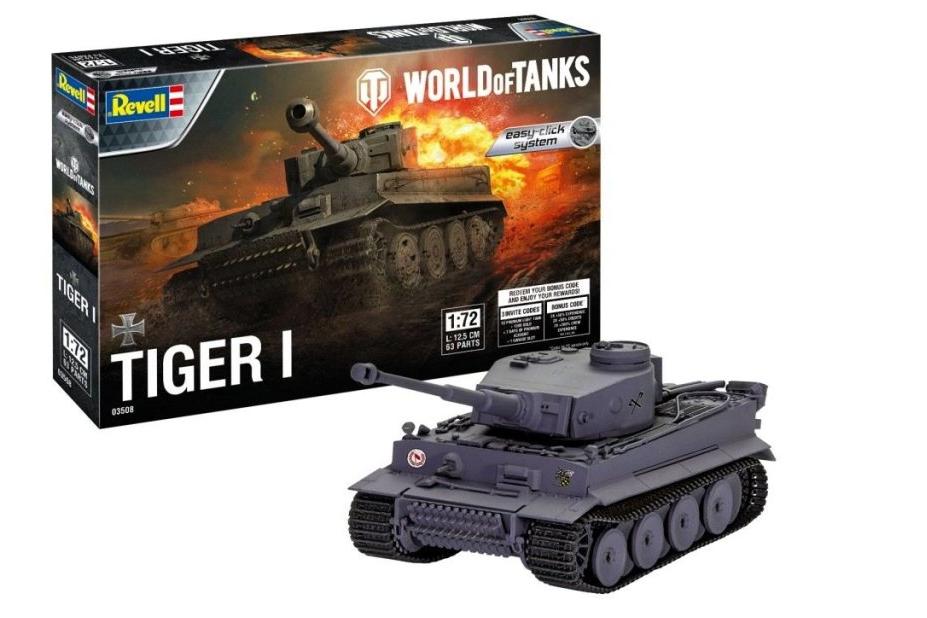 1:72 Сборная модель Tiger I 'World of Tanks' - 03508