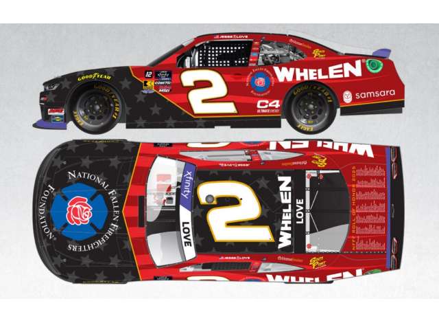 1:64 Chevrolet #2 Jesse Love *Whelen/National Firefighters Foundation* red/black/white 2025 - NX22565WFFJZ
