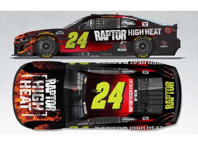 1:64 Chevrolet #24 William Byron *Raptor High Heat* black/red/white 2025 - C242565RPTWB