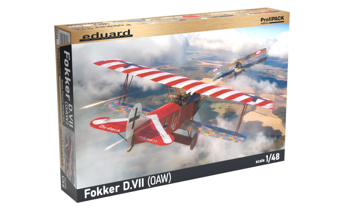 1:48 Сборная модель Fokker D.VII (OAW) Profipack - 8136