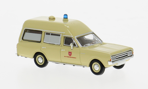1:87 OPEL Rekord C KTW Malteser (1968), beige - 20673