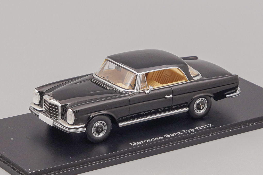 1:43 (Б/У) MERCEDES-BENZ 300SE Coupe W112/3, black - A008-X2