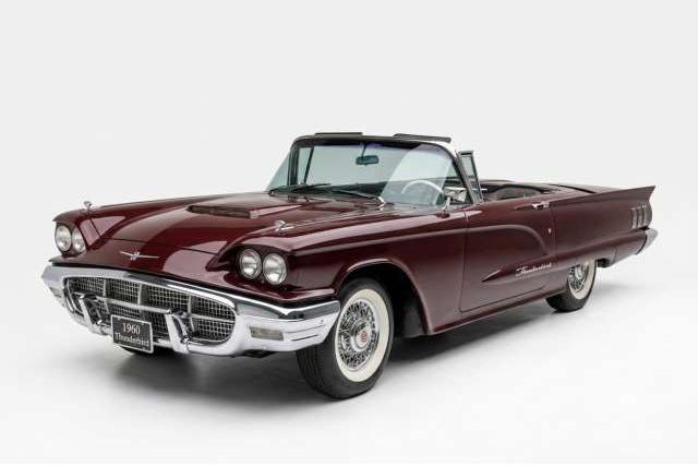 1:18 FORD Thunderbird Open Convertible (1960), royal burgundy poly - 4318