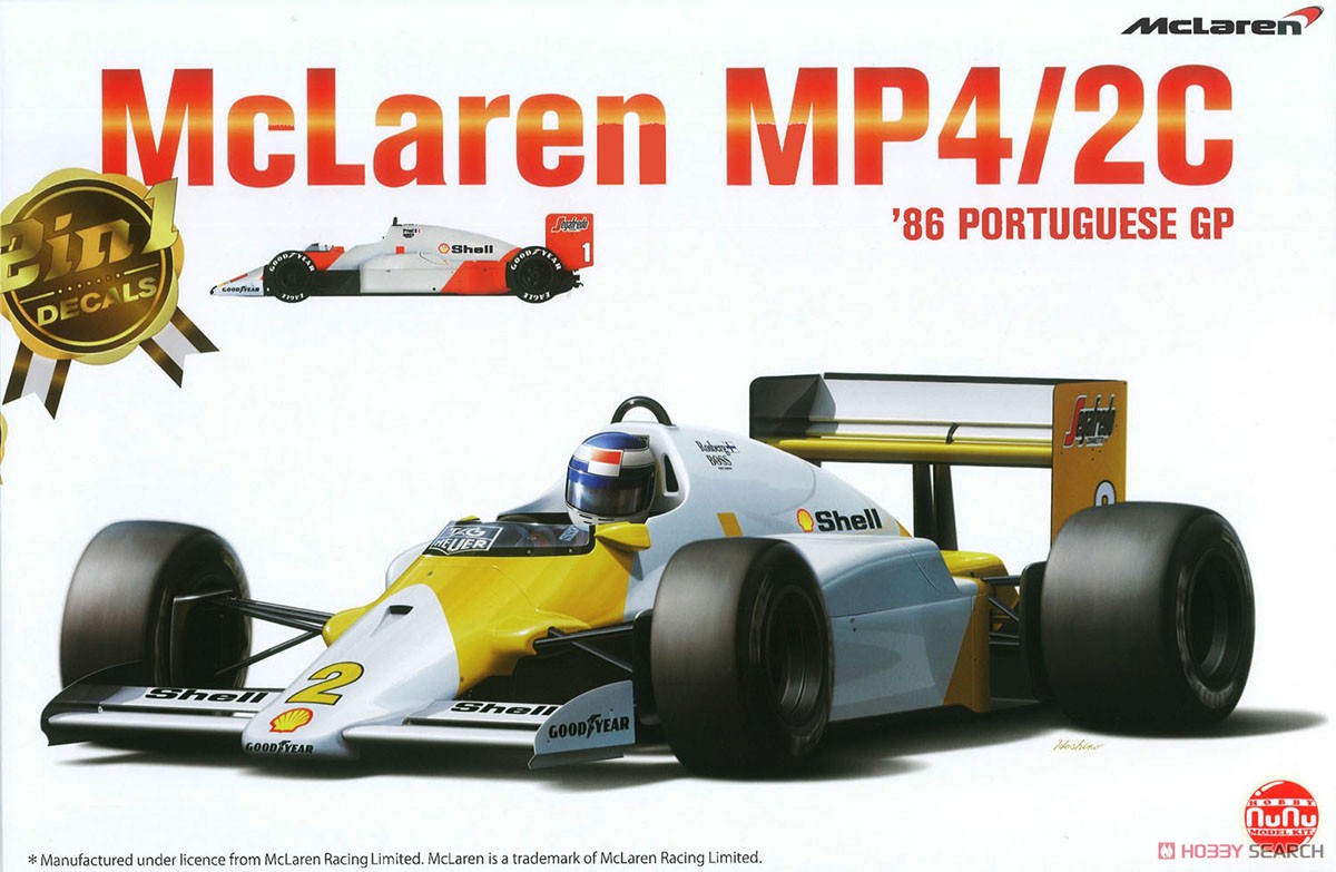 1:20 Сборная модель McLaren MP4 2/C '86 Portuguese GP - PN20001
