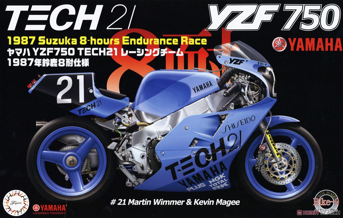 1:12 Сборная модель Yamaha YZF 750 Tech 21 1987 Suzuka 8 Hours Endurance Race - 14132