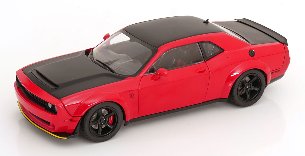 1:18 DODGE Challenger SRT Demon Coupe (2023), red flatblack - 1805718