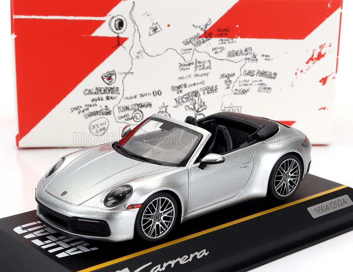 1:43 PORSCHE 911 992 Carrera Cabriolet Open (2023), Silver - WAP0200420SKAE
