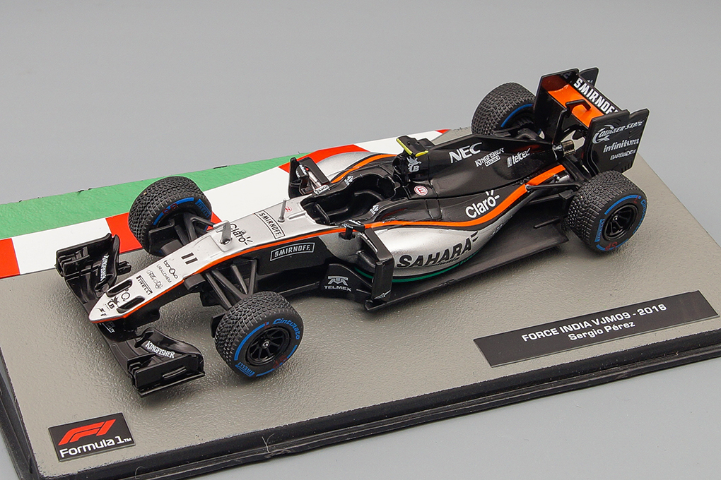1:43 FORCE INDIA VJM09 Серхио Переса (2016), Formula 1 Auto Collection 58 - F1058