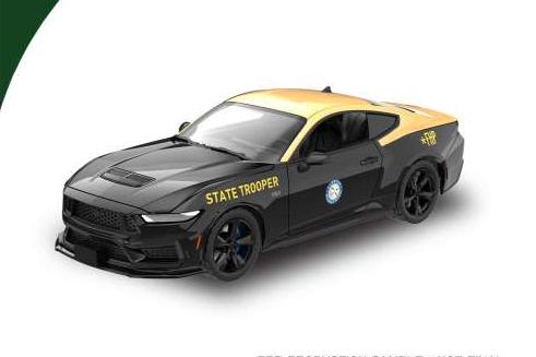 1:64 FORD Mustang Florida Highway Patrol S650 (2024), black / gold - 30601