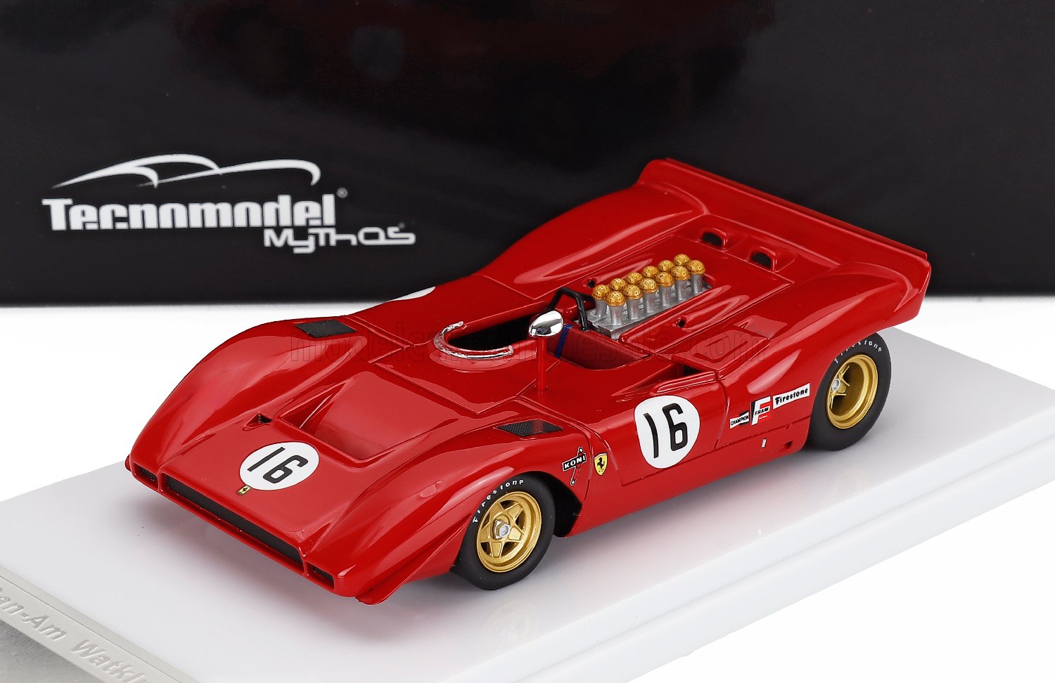 1:43 FERRARI 612 CAN-AM №16 3rd WATKINS GLEN Chris Amon (1969), red - TM43-66B
