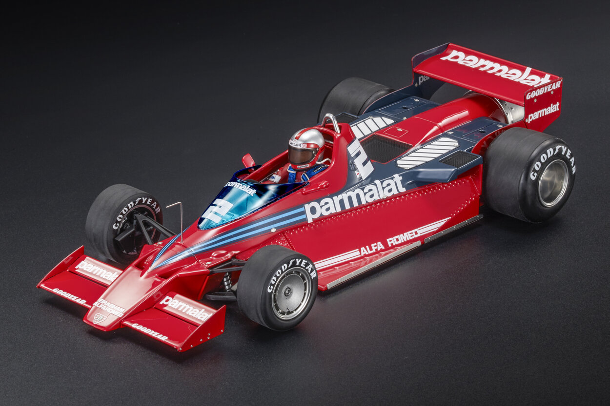 1:18 ALFA ROMEO F1 Brabham Bt46b Parmalat №2 Sweden Gp (with Pilot Figure) 1978 John Watson, Red Blue - GP150BWD