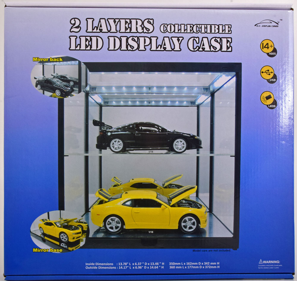1:18 VITRINE für 2 Modelle in 1:18 oder 1:24, white - T9-187820mw