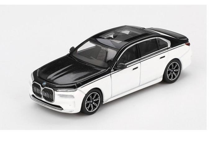 1:64 BMW i7 xDrive60 LHD (2023), black/white - MGT00959-L-BL