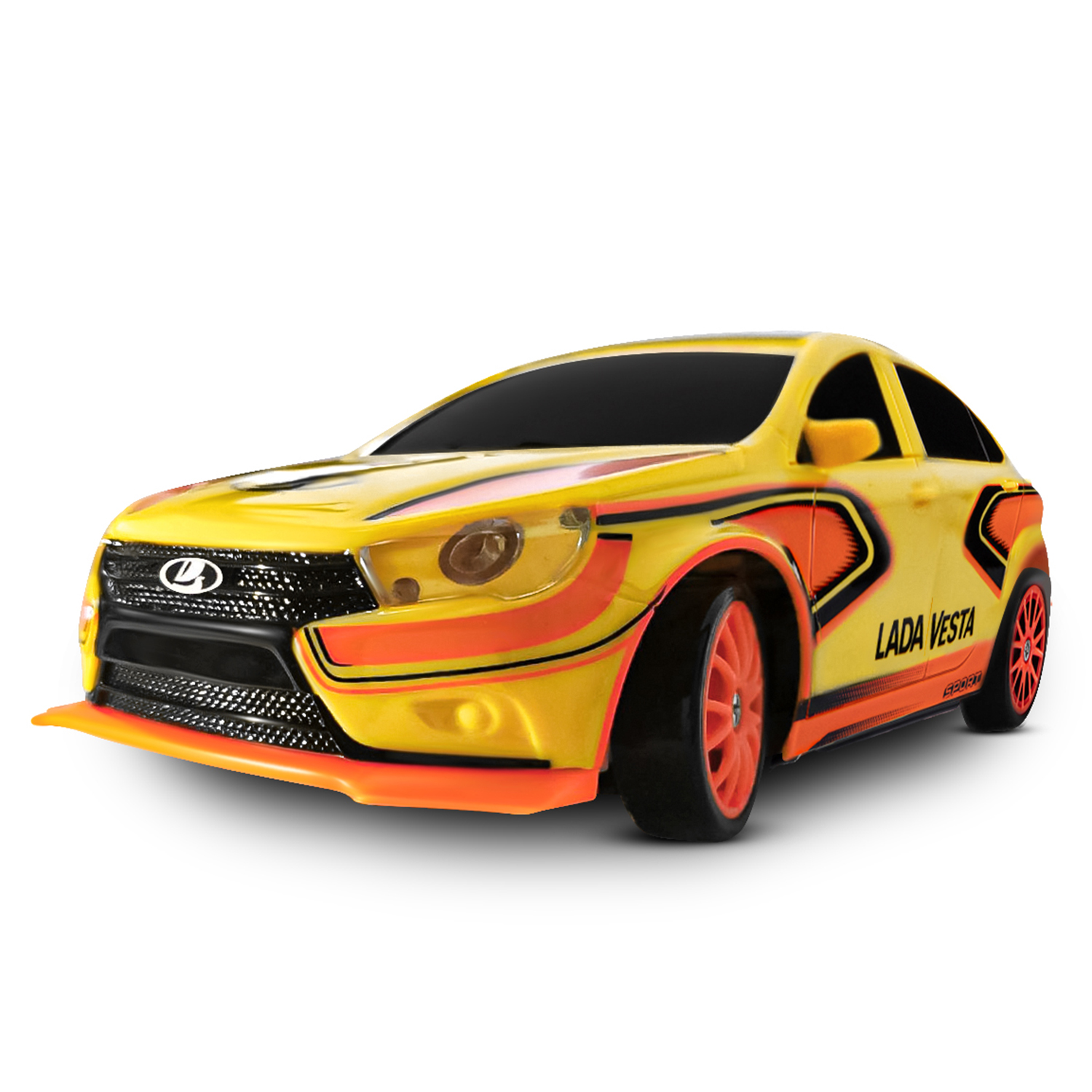 1:24 Lada Vesta машина для дрифта , желтый, Р/У - JB0404802