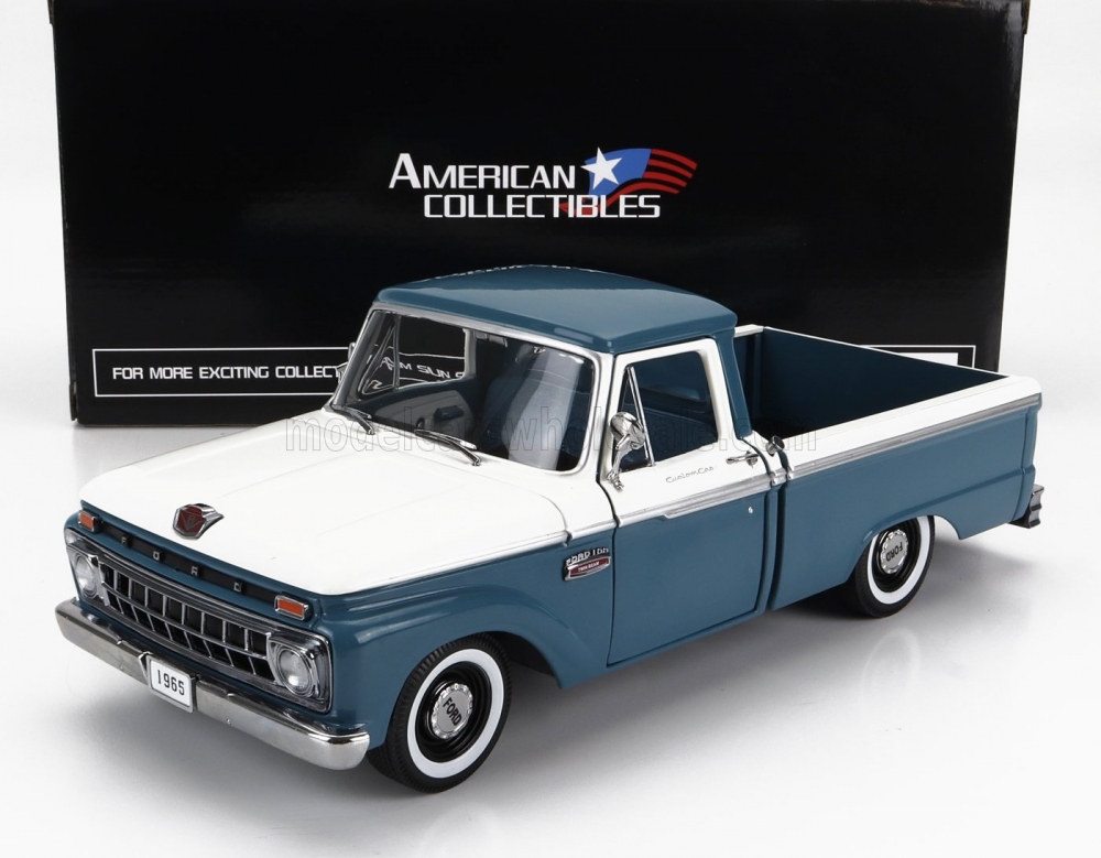 1:18 FORD F-100 Custom Cab Pick-up (1965), Blue White - 1303