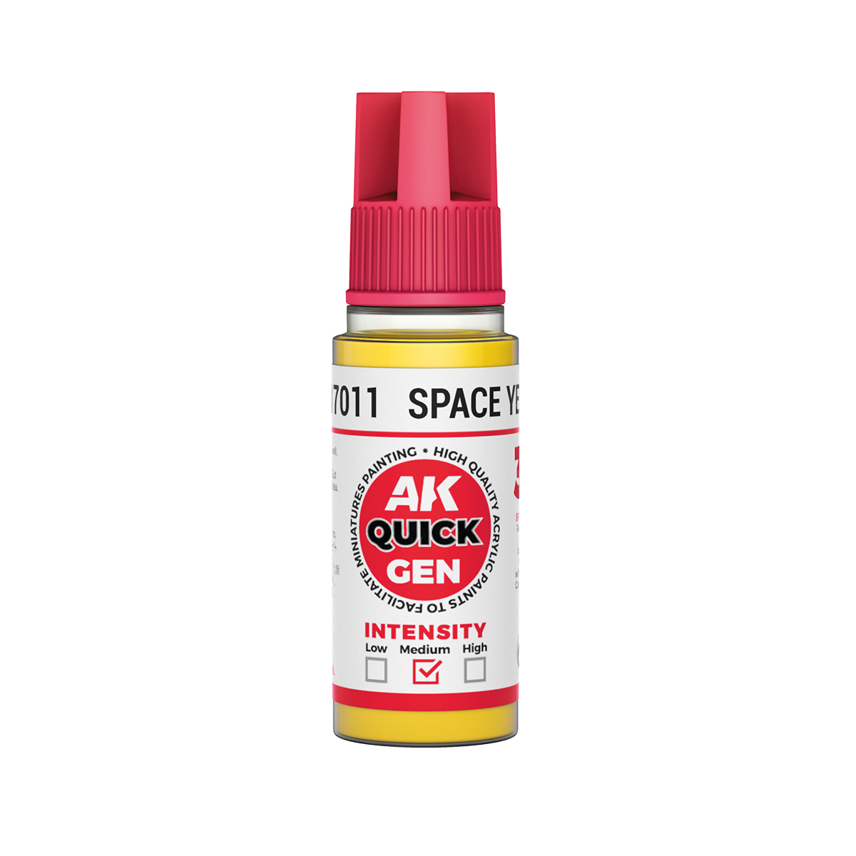 Краска акриловая QUICK GEN - Космический жёлтый / SPACE YELLOW, 18мл - AK17011