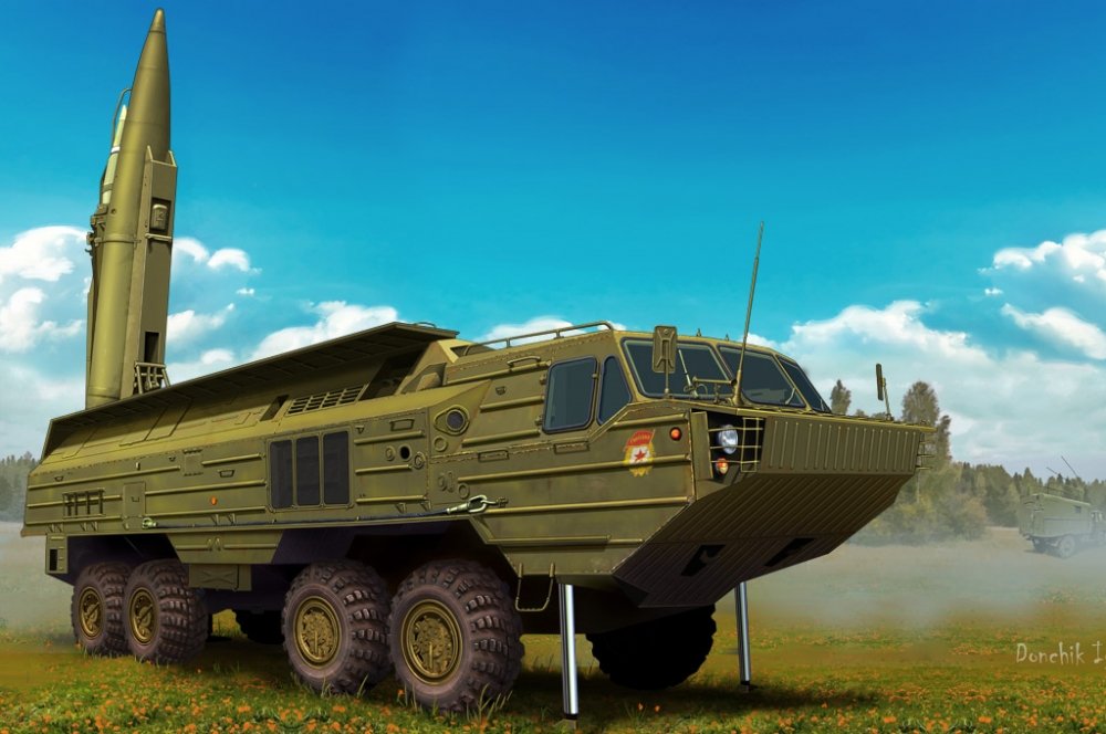 1:72 Сборная модель Русская Тактическая баллистическая ракета 'Паук-23' - 82926