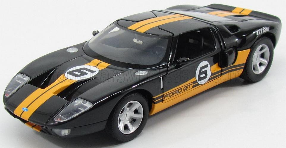 1:24 FORD Gt40 N6 Racing (2005), Black Yellow - 73775BK