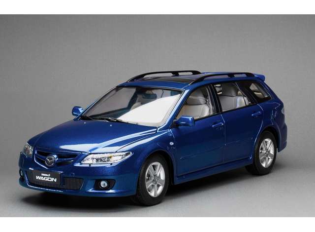 1:18 Mazda 6 Wagon, sonic blue metallic - sun5882