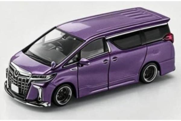 1:64 TOYOTA Alphard Customized Version, andrea metalic purple - MM64-Alphard-003