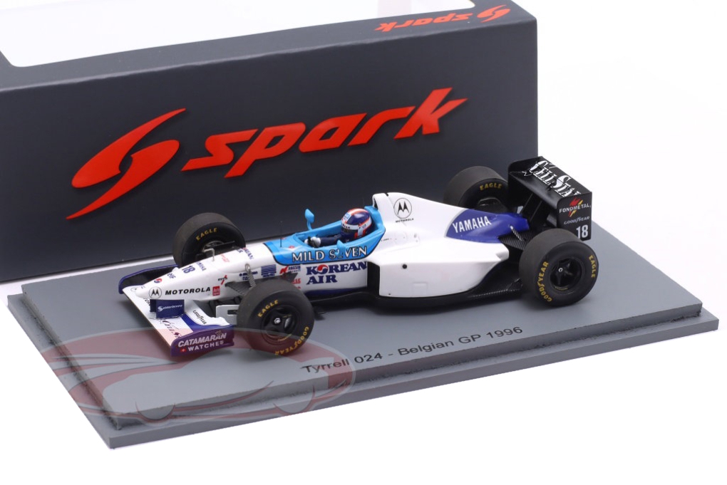 1:43 Tyrrell 024 #18 Ukyo Katayama 8th Belgian GP Formula 1 1996 - S6978