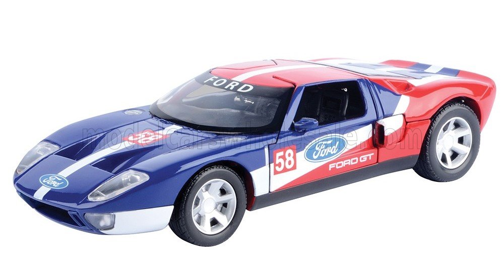 1:24 FORD Gt №58 Racing (2004), Blue White Red - 73799
