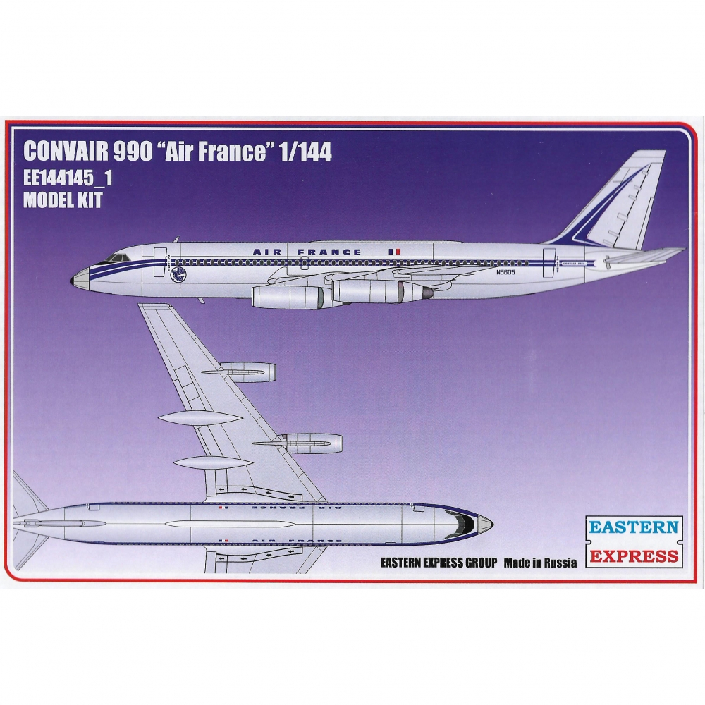 1:144 Сборная модель Авиалайнер CV990 AIR FRANCE - 144145-1