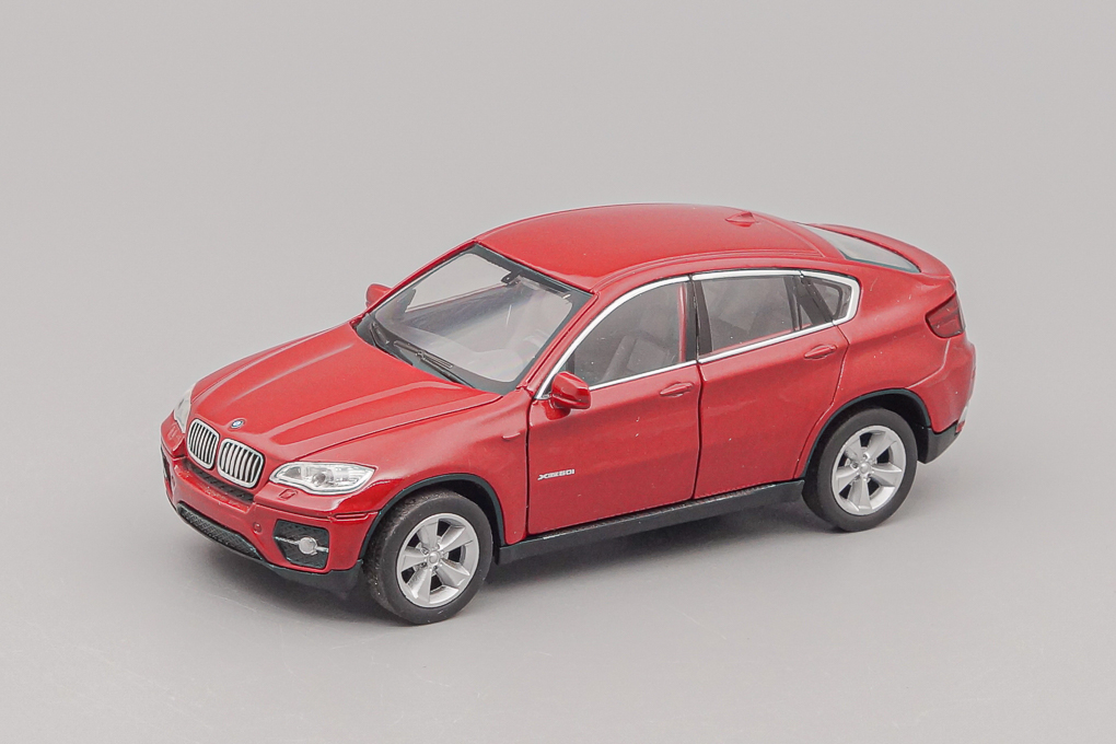 1:36 (Б/У) BMW X6, red - WLL009-X1