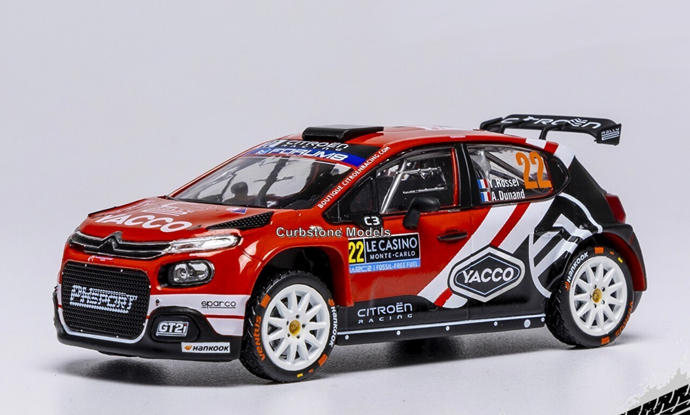 1:43 Citroen C3 Rally2 #22 Y.Rossel/A.Dunand WRC Rally Monte Carlo 2025 - RAM975A
