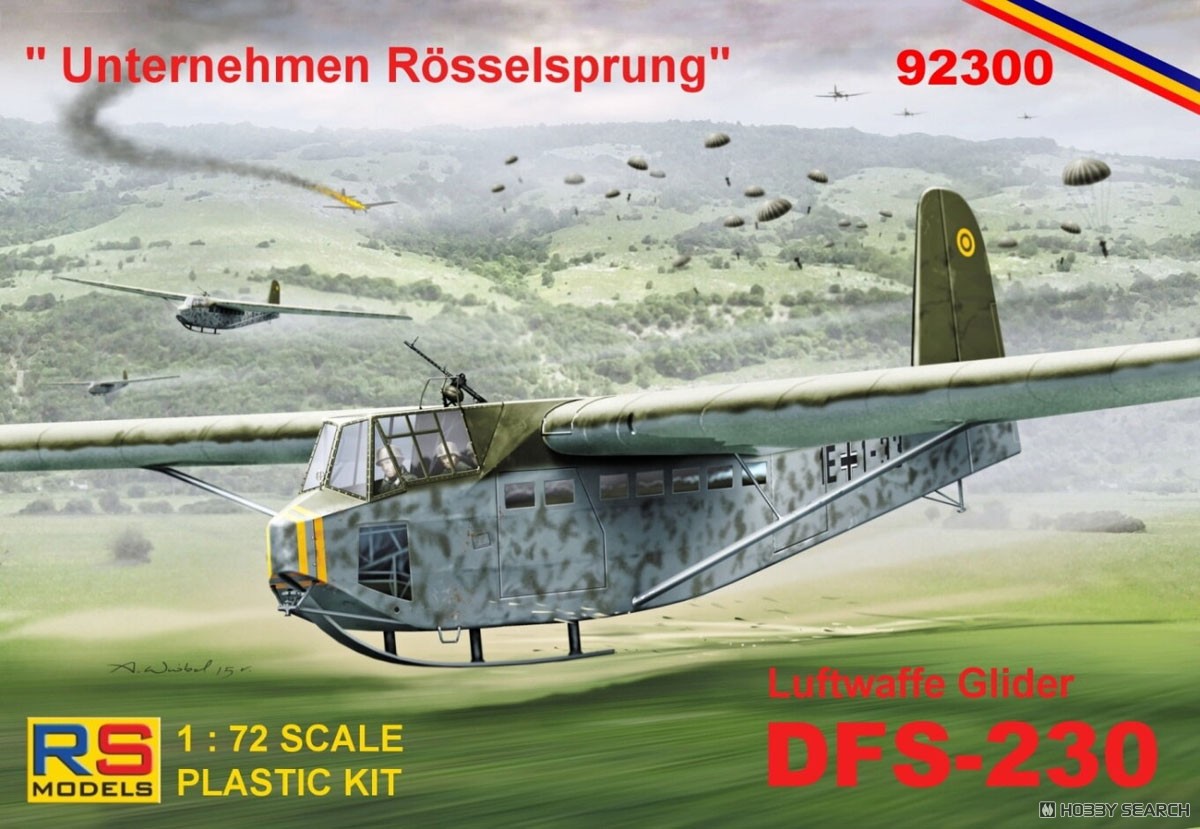 1:72 Сборная модель DFS-230 'Unternehmen Roesselsprung' - 92300